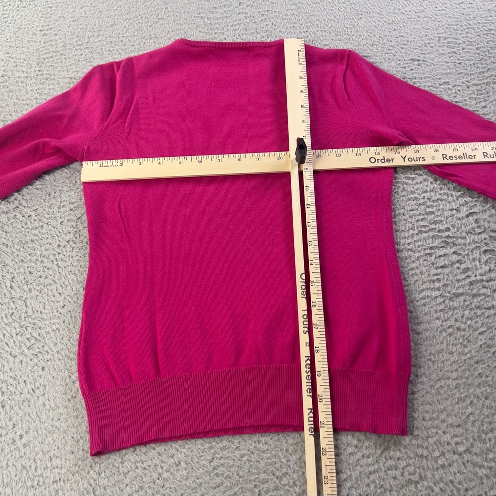 Ralph Lauren Sport Sweater Womens Small Pink Crest Embroidered Pullover Preppy - Picture 5 of 6